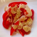 パプリカ＆ミニトマトで彩綺麗❤真っ赤なサラダ～☆